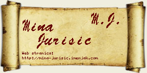 Mina Jurišić vizit kartica